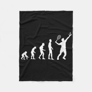 Badminton Evolution Shuttle Funny  Fleece Blanket