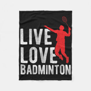 Badminton fleece blanket