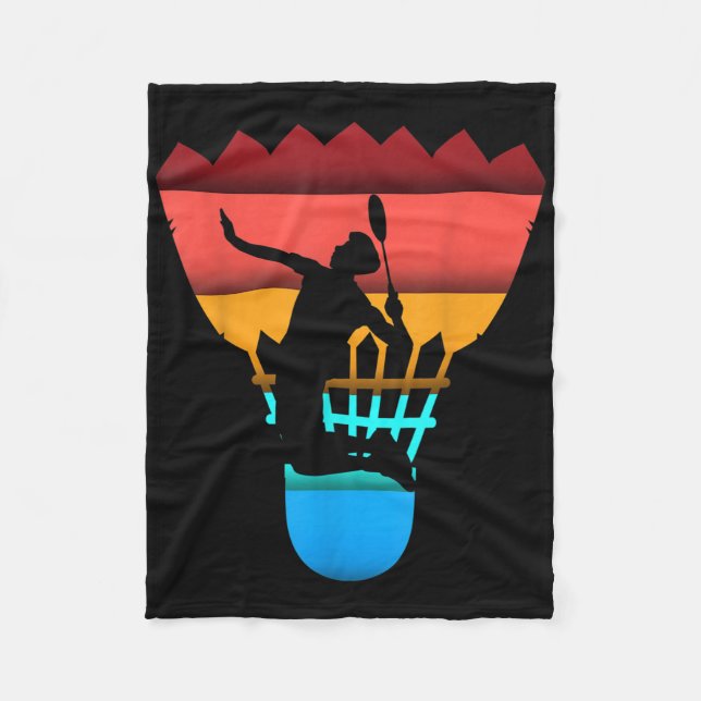Badminton  fleece blanket (Front)