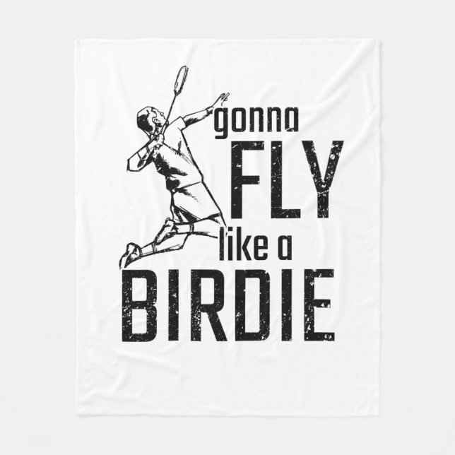 Badminton Fleece Blanket (Front)