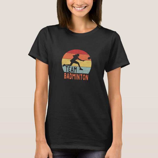 Badminton  for girls women teamwear female sports T-Shirt (Front)