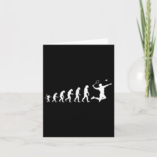 Badminton For Human Evolution  Card (Front)