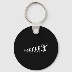 Badminton For Human Evolution Key Ring