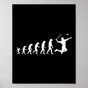 Badminton For Human Evolution  Poster