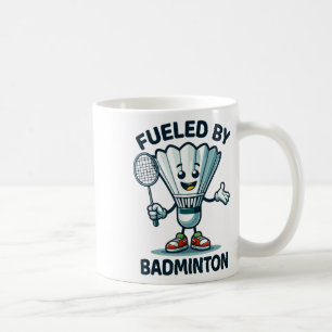 Badminton Forever Cartoon Shuttle And Racket Graph Coffee Mug