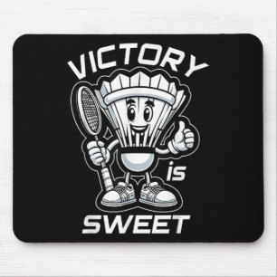Badminton Forever Cartoon Shuttle And Racket Graph Mouse Mat