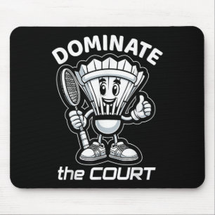 Badminton Forever Cartoon Shuttle And Racket Graph Mouse Mat