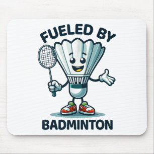 Badminton Forever Cartoon Shuttle And Racket Graph Mouse Mat