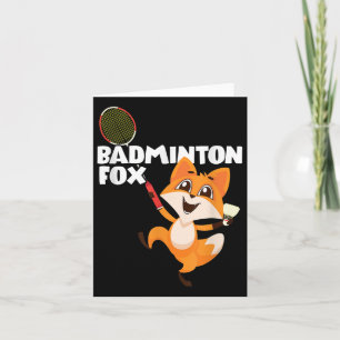 Badminton Fox  Card