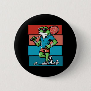 Badminton Frog Shuttle Poona 6 Cm Round Badge