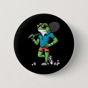 Badminton Frog Shuttle Poona 6 Cm Round Badge
