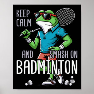 Badminton Frog Shuttle Poona Poster