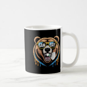 Badminton Game Day Bear Funny Badminton Lover Boys Coffee Mug