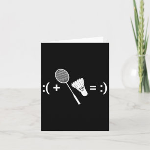 Badminton Game Shuttle Sport Badminton  Card