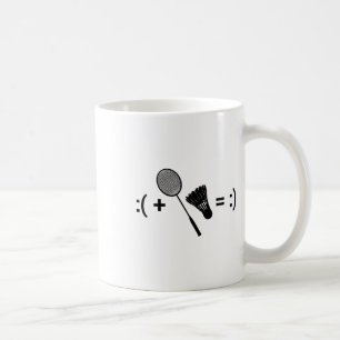 Badminton Game Shuttle Sport Badminton Coffee Mug