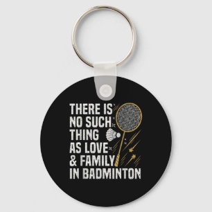 Badminton Game Such Thing Shuttle Badminton Player Key Ring