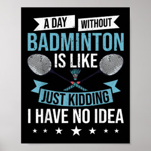 Badminton Games Funny Sports Training Competition  Poster