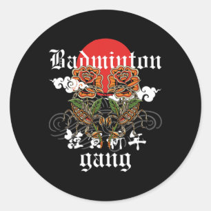 Badminton Gang Classic Round Sticker