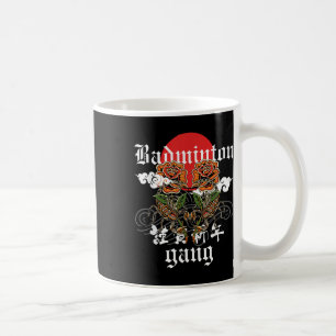 Badminton Gang, Roses Scorpions Sporty Floral Rept Coffee Mug