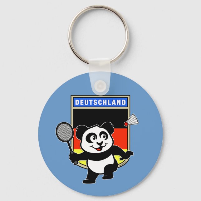 Badminton Germany Panda Key Ring (Front)
