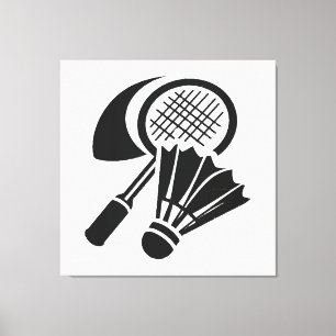Badminton gift ideas canvas print