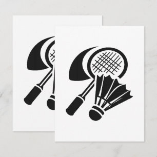 Badminton gift ideas enclosure card