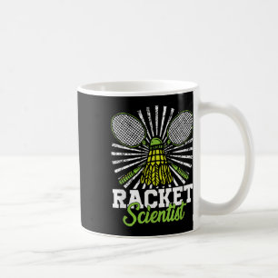 Badminton Gift Shuttle Racket Scientist Badminton  Coffee Mug