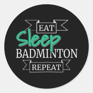 Badminton Gifts Classic Round Sticker