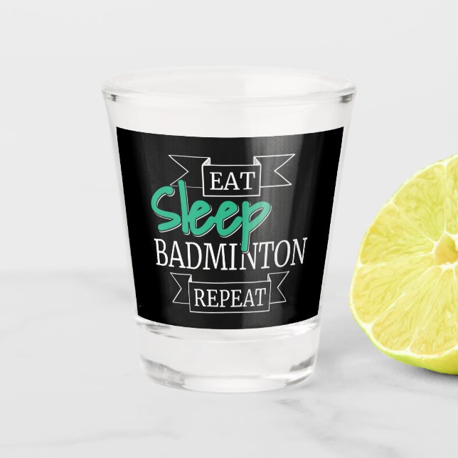 Badminton Gifts Shot Glass (Front)