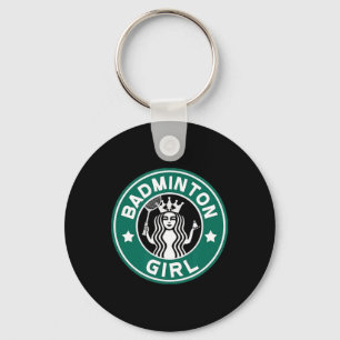 Badminton Girl For Teens On School Team Funny Key Ring