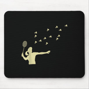 Badminton Girl Shuttle Woman Girl Shuttle Racket  Mouse Mat