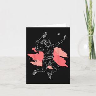 Badminton Girl - Smash Shuttle Athlete Sports  Card