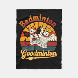 Badminton Goodminton Funny Sports Humour Fleece Blanket