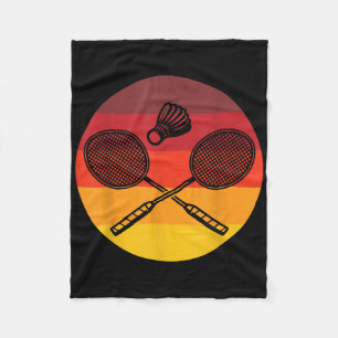 Badminton Graphic Badminton Player Shuttle Sports  Fleece Blanket