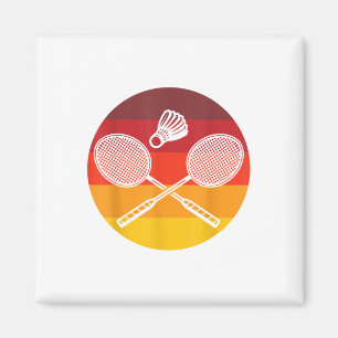 Badminton Graphic Badminton Player Shuttle Sports  Magnet