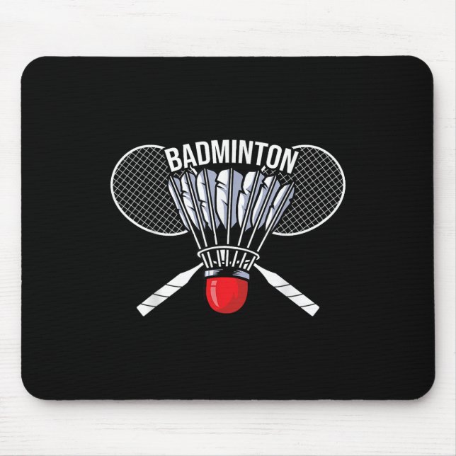 Badminton Graphic Badminton Player Shuttle Sports  Mouse Mat (Front)