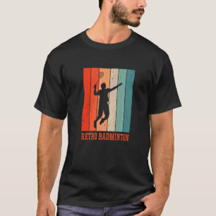 Badminton Graphic Badminton Player Shuttlecock Spo T-Shirt