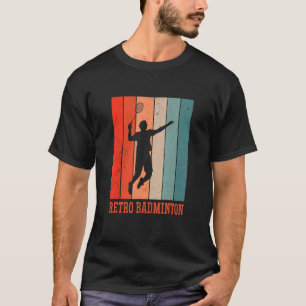 Badminton Graphic Badminton Player Shuttlecock Spo T-Shirt