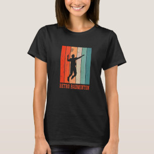 Badminton Graphic Badminton Player Shuttlecock Spo T-Shirt