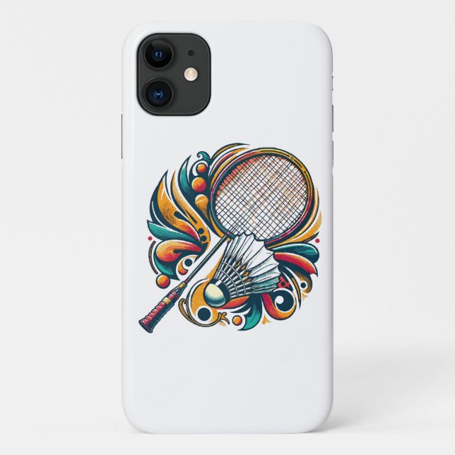 Badminton Graphic Case-Mate iPhone Case (Back)