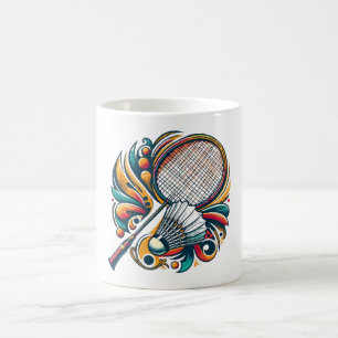 Badminton Graphic Coffee Mug