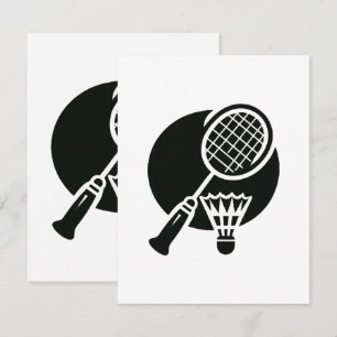 Badminton Graphic Enclosure Card