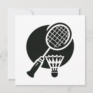Badminton Graphic Invitation