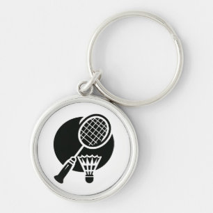 Badminton Graphic Key Ring