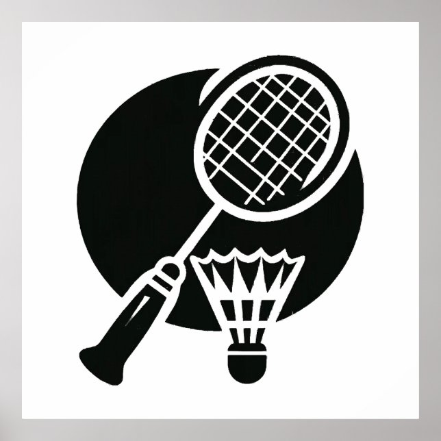 Badminton Graphic Poster (Front)