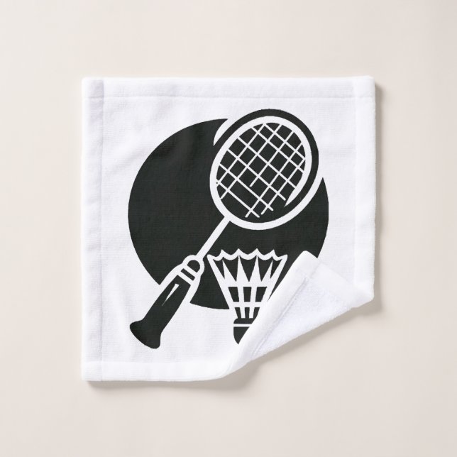 Badminton Graphic Wash Cloth (Wash Cloth)
