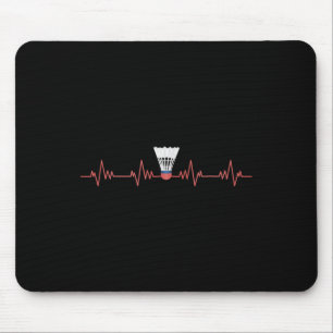 Badminton Heartbeat With Shuttle For Badminton Mouse Mat