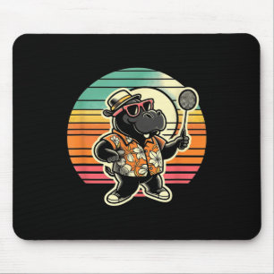 Badminton Hippo Shuttle Mouse Mat