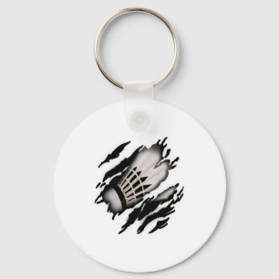 Badminton In Me Design Key Ring