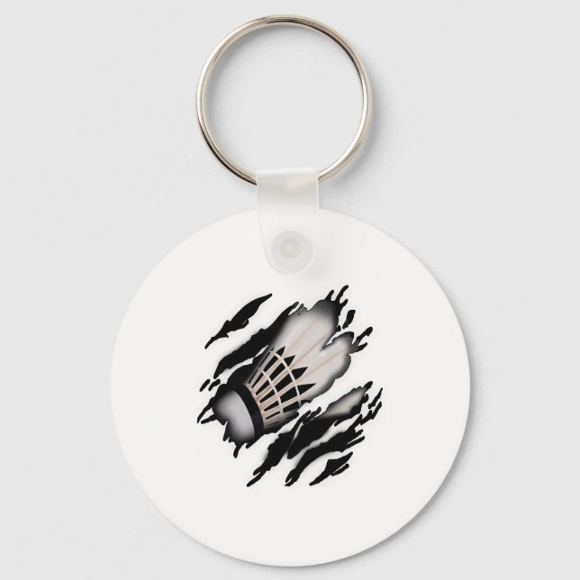 Badminton In Me Design  Key Ring (Front)